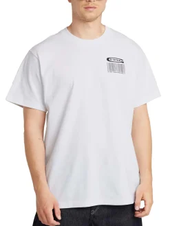 Barcode Back Graphic Loose T-Shirt