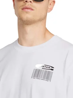 Barcode Back Graphic Loose T-Shirt