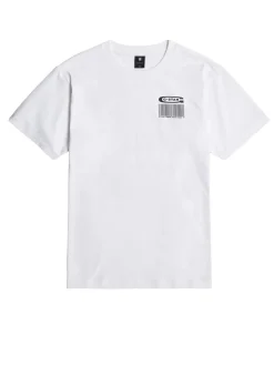 Barcode Back Graphic Loose T-Shirt