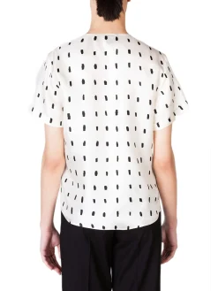 Blusa Lines & Dots Silk Polo