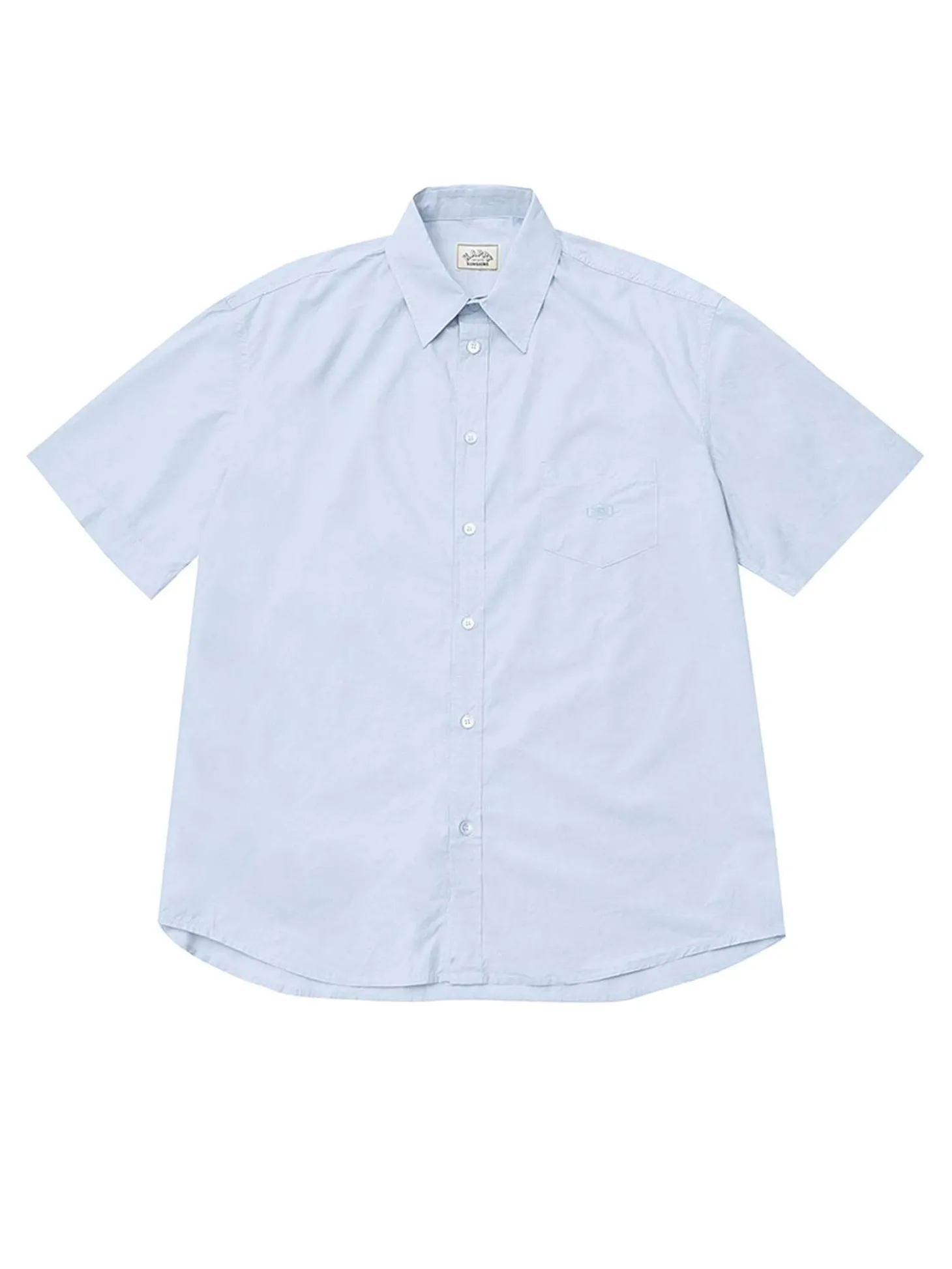 Camicia mezza manica in cotone rilassata