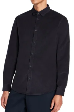 Camicia regular fit in cotone courdory