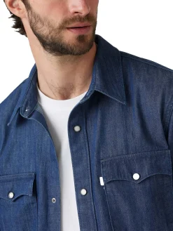 Camicia western a maniche corte vestibilità rilassata