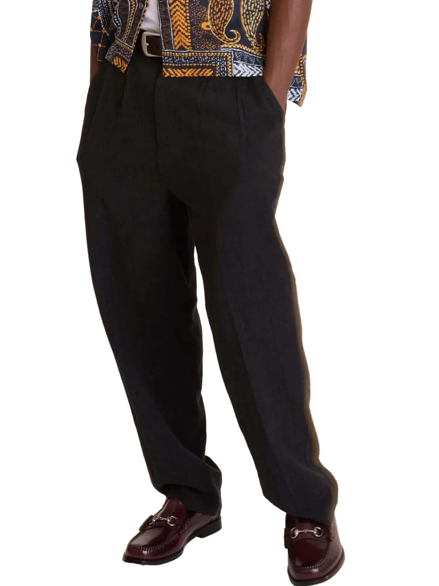 Fubar Linen Pleated Pant