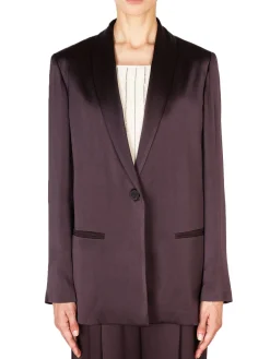 Giacca Liquid Satin Scivolata