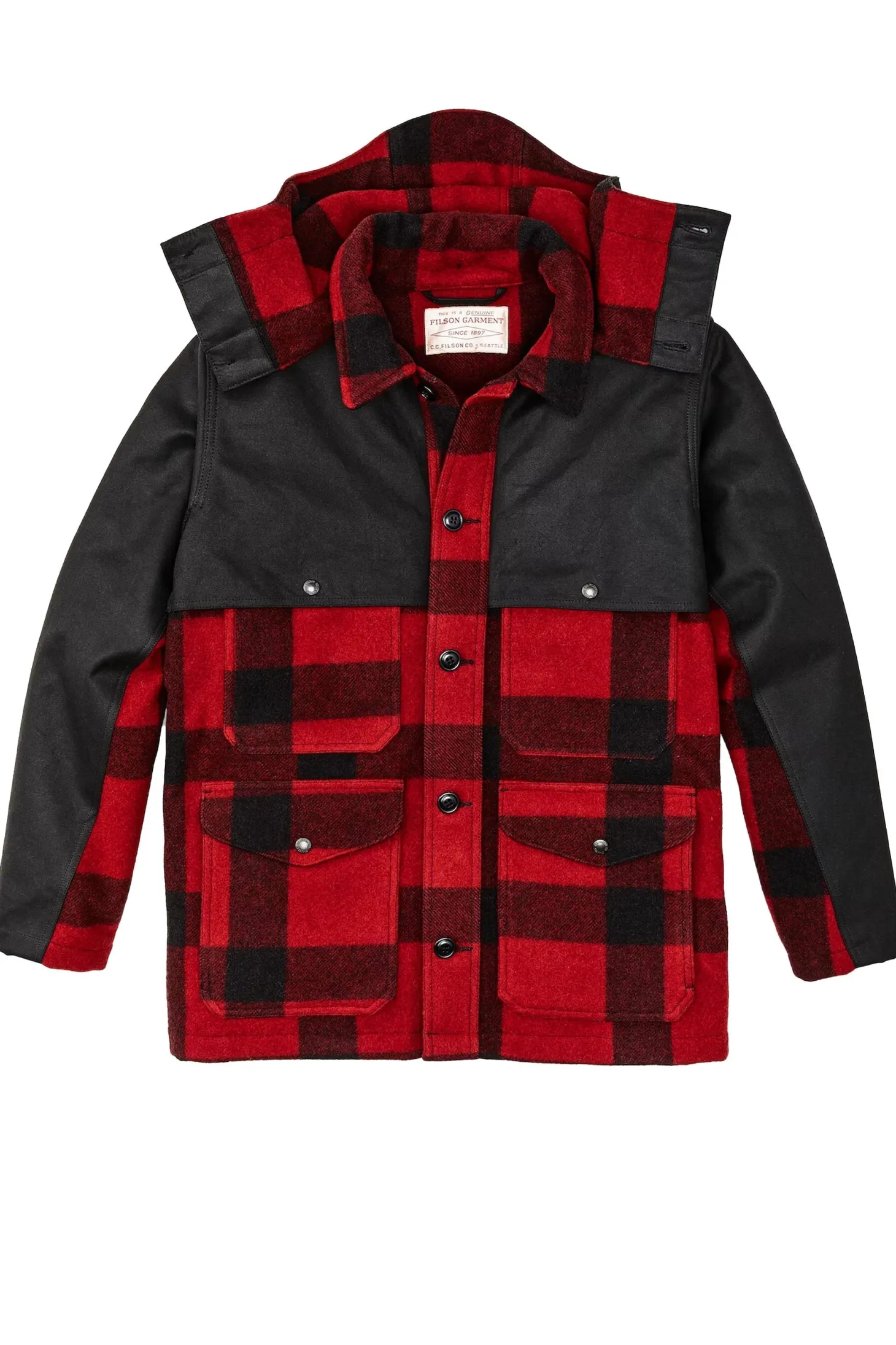 Giacca Mackinaw Wool Double Coat