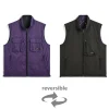 Gilet reversibile con doppia cerniera senza piumino