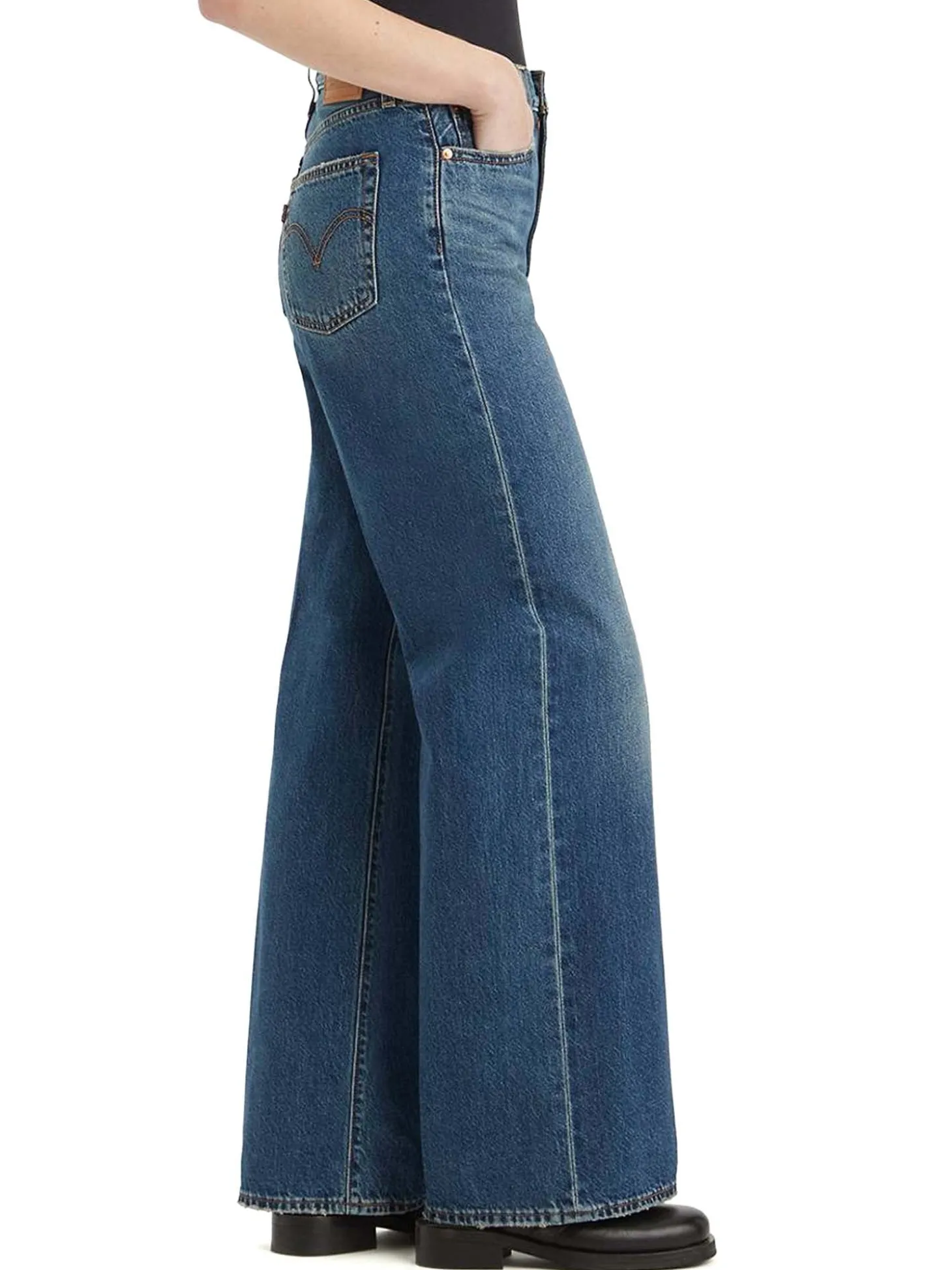 Jeans Ribcage a gamba ampia