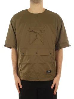 Non Down Mountain Crew Neck Cut Sew