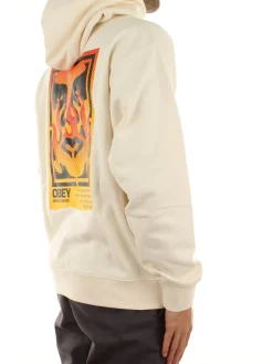 Obey Icon Stencil Flame Fleece
