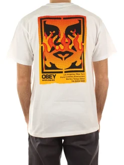 Obey Icon Stencil Flame Tee