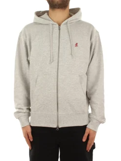 One Point Zip Hooded Sweatshirt