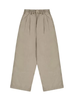 Pantaloni kation larghi due pieghe