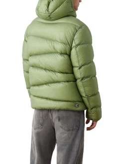 Piumino ad Onde in Nylon Ripstop