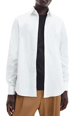 Poplin Stretch Slim Shirt
