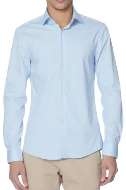 POPLIN STRETCH SLIM SHIRT