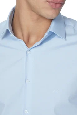 POPLIN STRETCH SLIM SHIRT