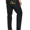 Seagull Print Pockets Carrot Fit Jeans #2017