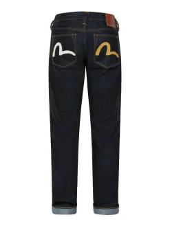Seagull Print Pockets Carrot Fit Jeans #2017