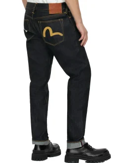 Seagull Print Pockets Carrot Fit Jeans #2017