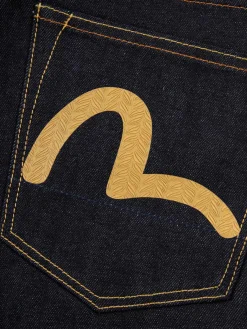 Seagull Print Pockets Carrot Fit Jeans #2017