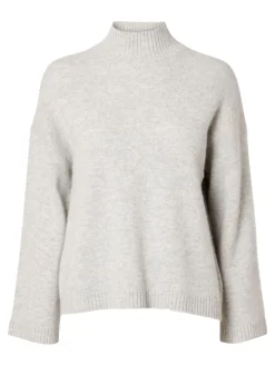 Slfcille Ls Knit High Neck