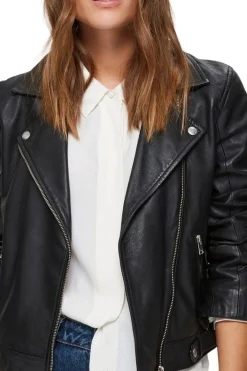 Slfkatie Leather Jacket Noos