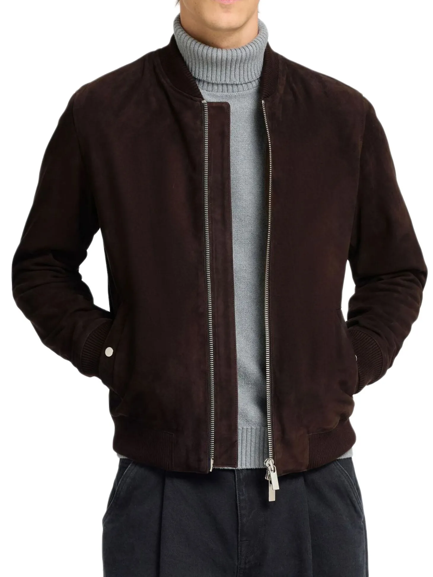 Slharchive Bomber Suede Jkt