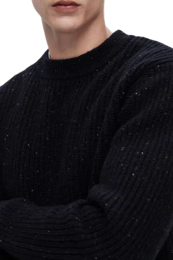 Slhland Ls Knit Crew Neck