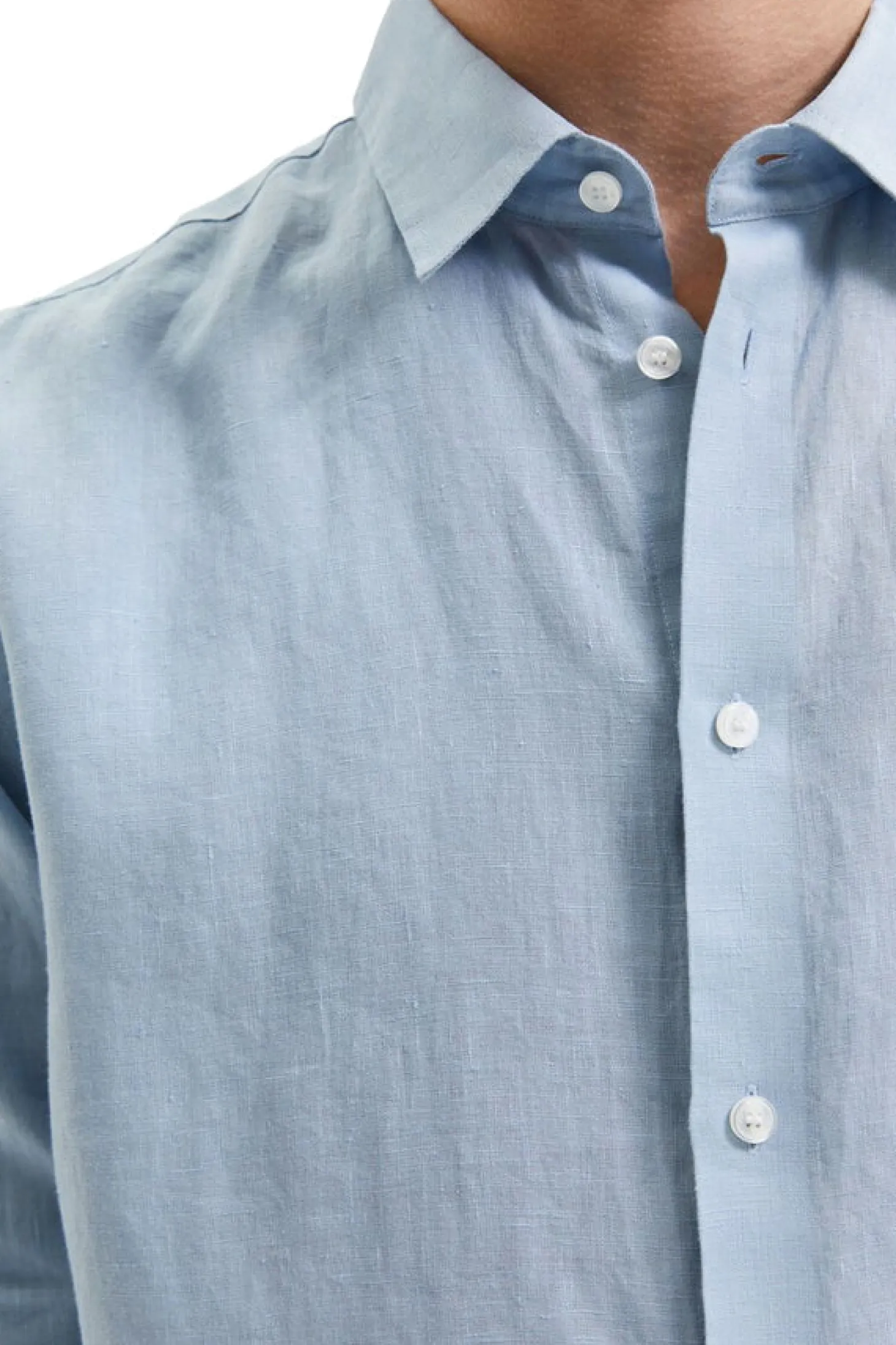 Slhregkylian-Linen Shirt Ls B