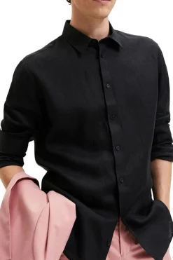 Slhregkylian-Linen Shirt Ls B