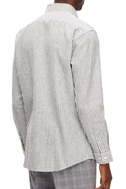Slhregpure-Linen Shirt Ls Button Down