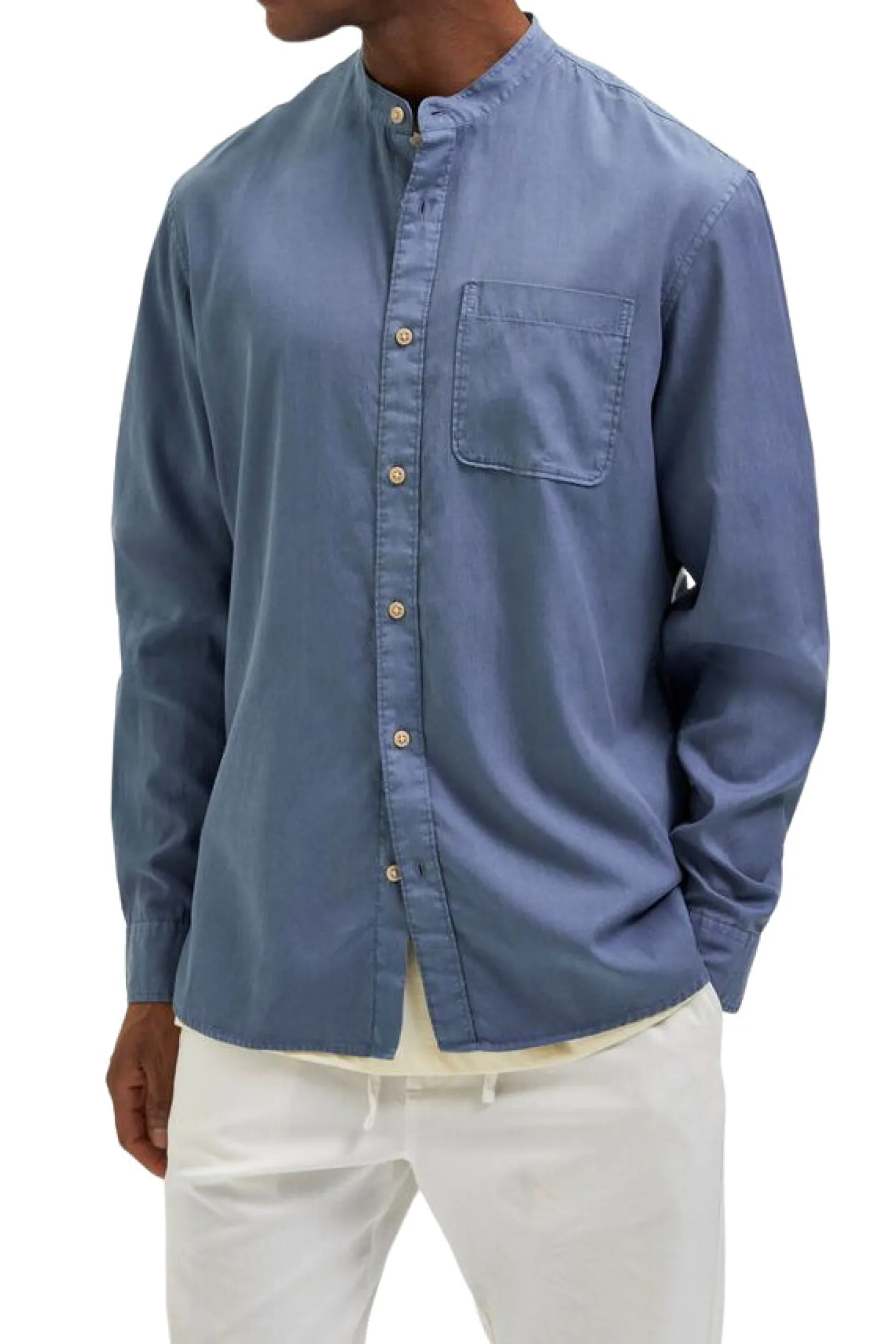 SLHSLIMRICK-SOFT SHIRT LS CHINA W