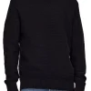 Slhthim Ls Knit Structure Crew Neck