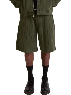 Stripe Baggy Denim Short