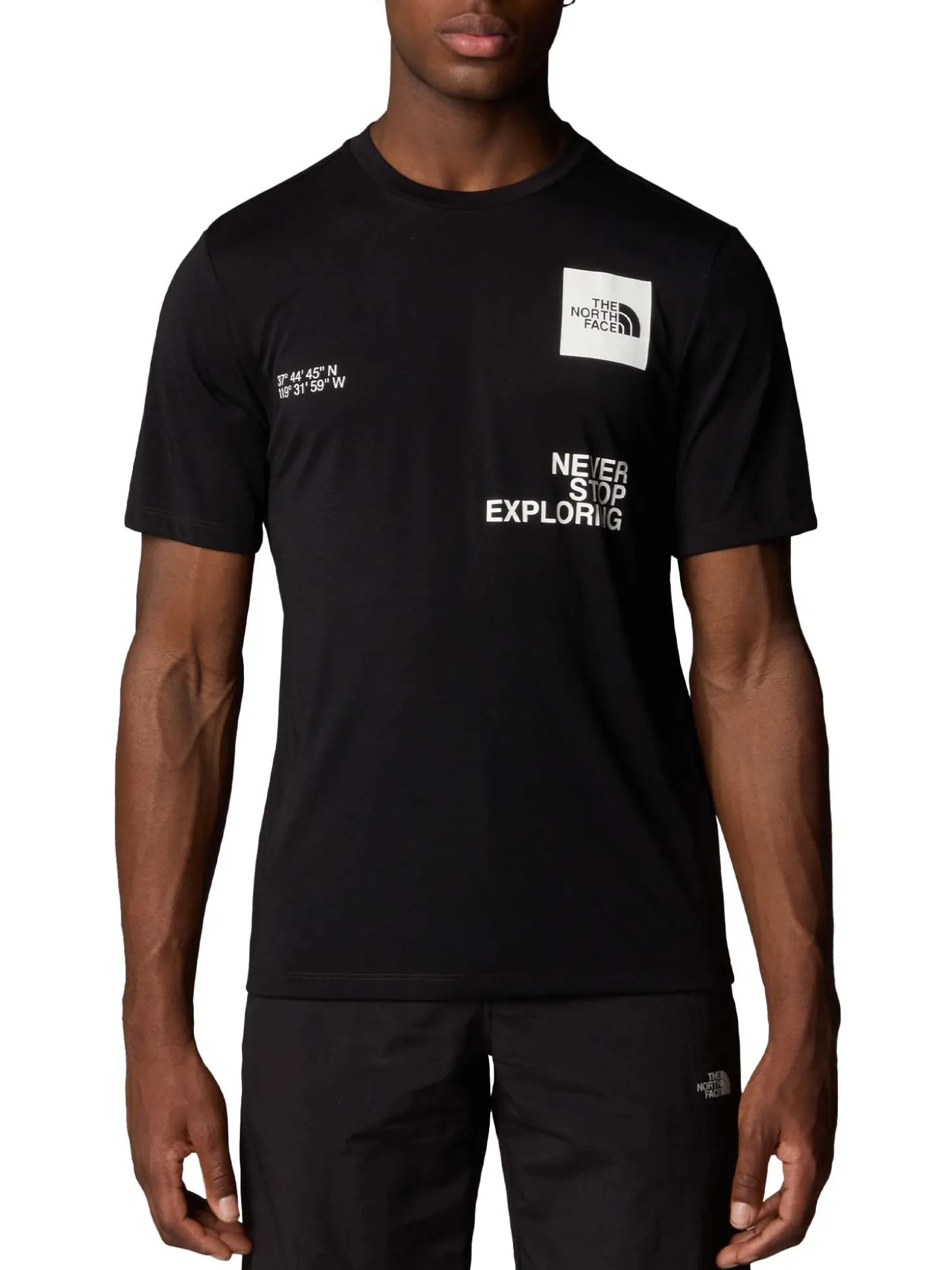 T-shirt Foundation Mountain Coordinates da uomo