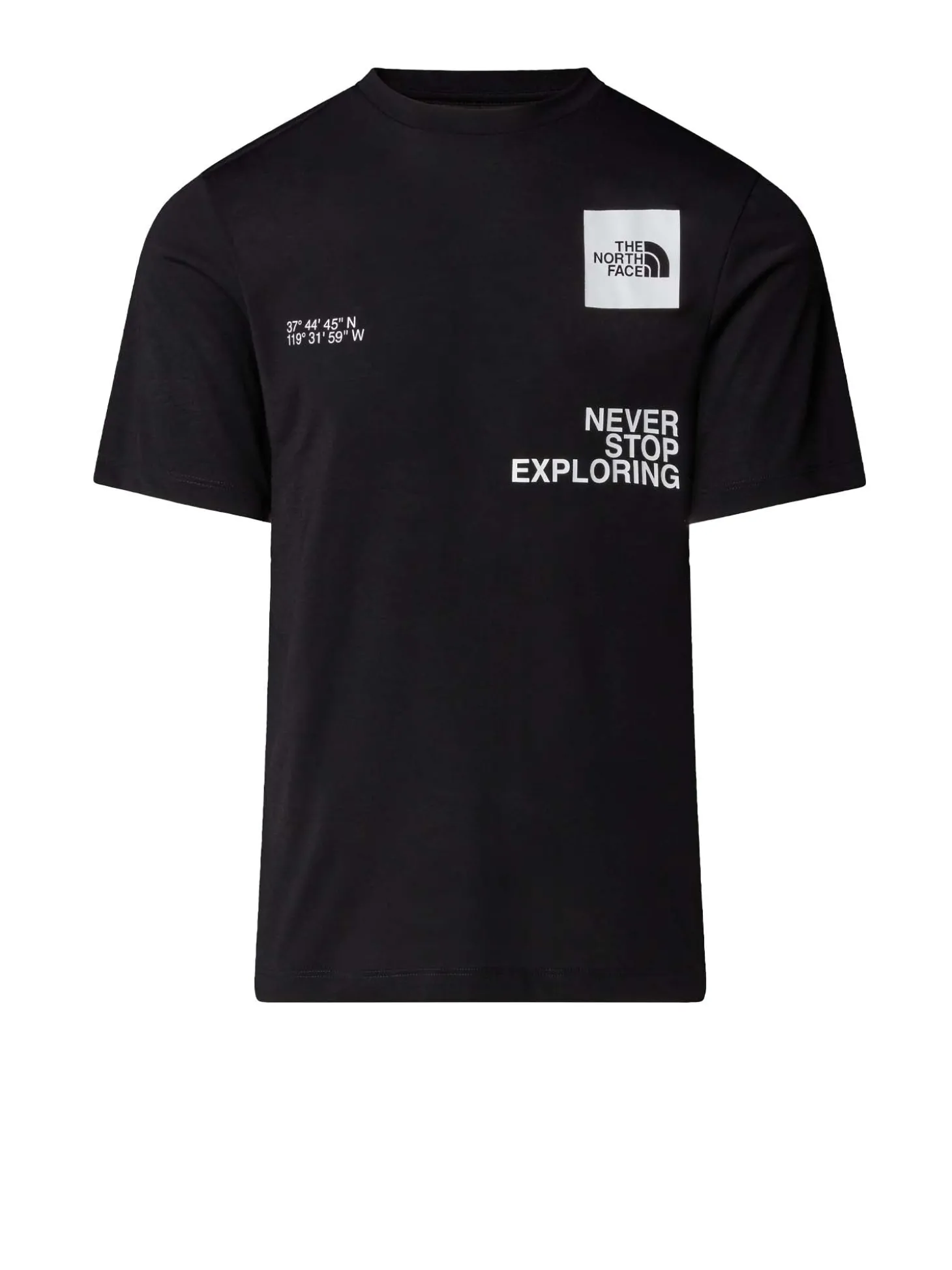 T-shirt Foundation Mountain Coordinates da uomo