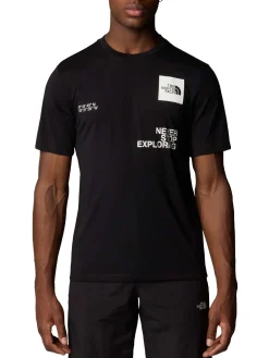 T-shirt Foundation Mountain Coordinates da uomo