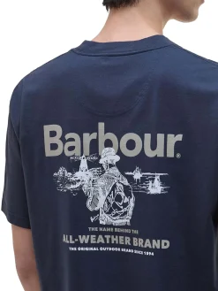 T-shirt oversize con stampa Outdoors
