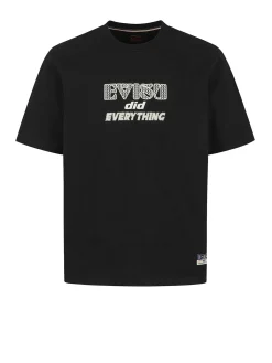 T-shirt vestibilità regolare con stampa gabbiano Daicock invecchiata