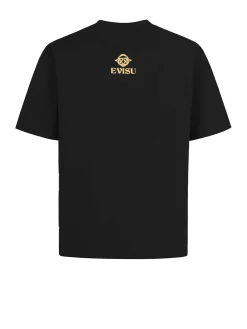 T-shirt vestibilità regolare con applicazione di gabbiano in broccato
