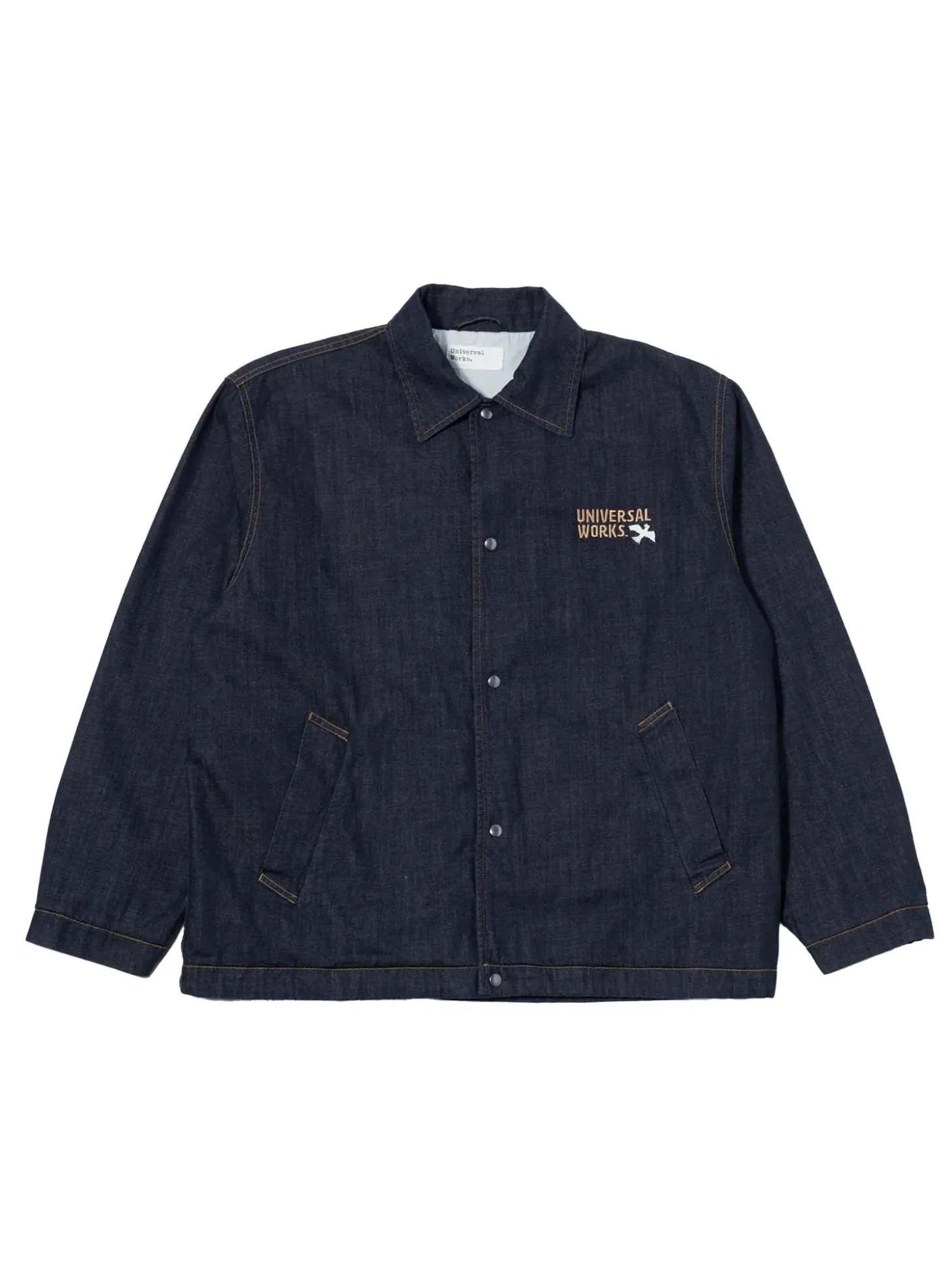 Universal Works Head Coach Jacket in Indigo 8oz Organic Denim